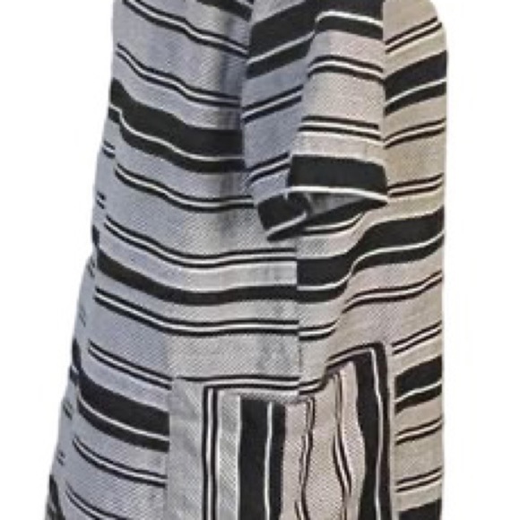 Zara Trafaluc Collection Black And White Striped Dress Size L - Picture 3 of 5